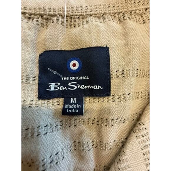 NWT!! "BEN SHERMAN" Men's Button Up SZ M, MS-99.00 Safari Preppy Quiet Luxury - Picture 4 of 11